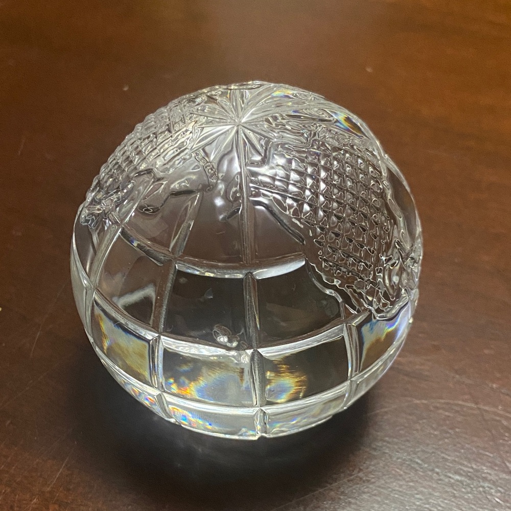 Waterford Crystal Globe Paperweight